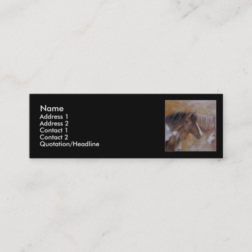 Profile Card Template - Horses Business Card