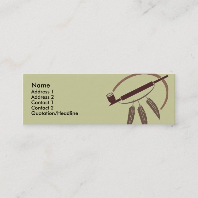 Profile Card Template - Peace Pipe (Front)