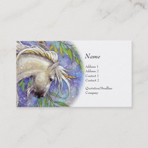 Profile Card - Unicorn Business Cards