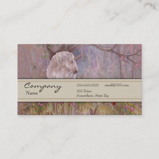 Customizable Profile Card - Unicorn Business Card Template