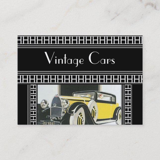 Profile Card Vintage Cars (Front)