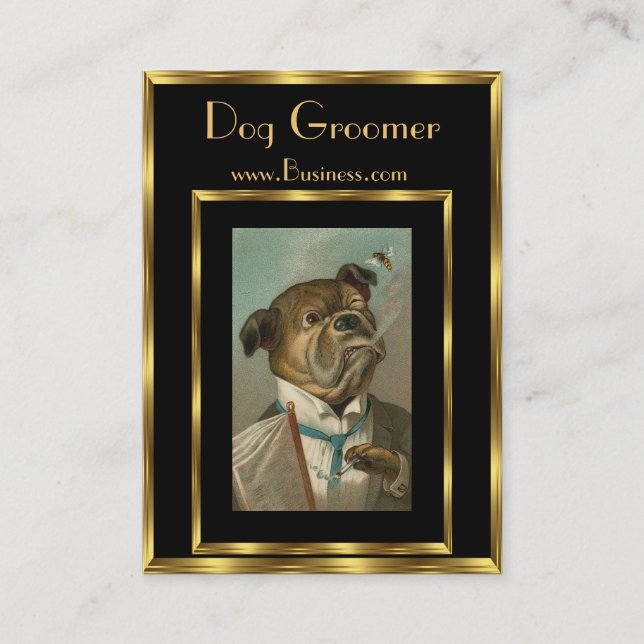 Profile Card Vintage Dog Groomers 2 (Front)