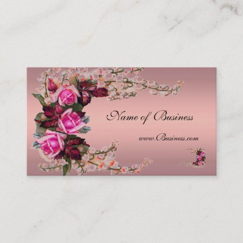 Profile Card Vintage Musk Pink Roses 2