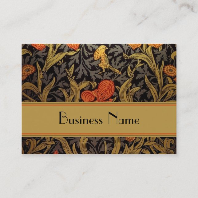 Profile Card Vintage Print William Morris (Front)