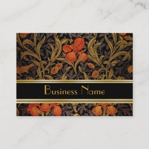 Customizable Profile Card Vintage Print William Morris 2 Business Cards