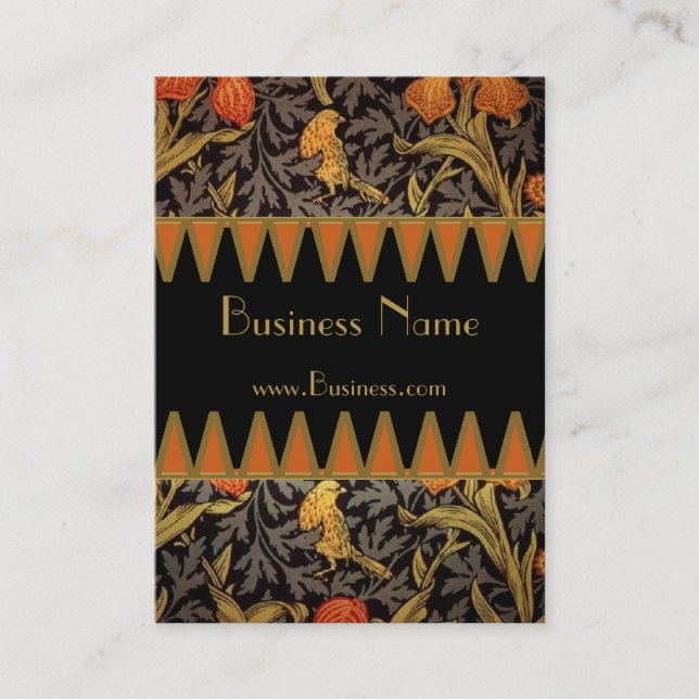 Profile Card Vintage Print William Morris 2 (Front)