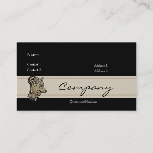 Profile Card - Wolf Business Card Templates