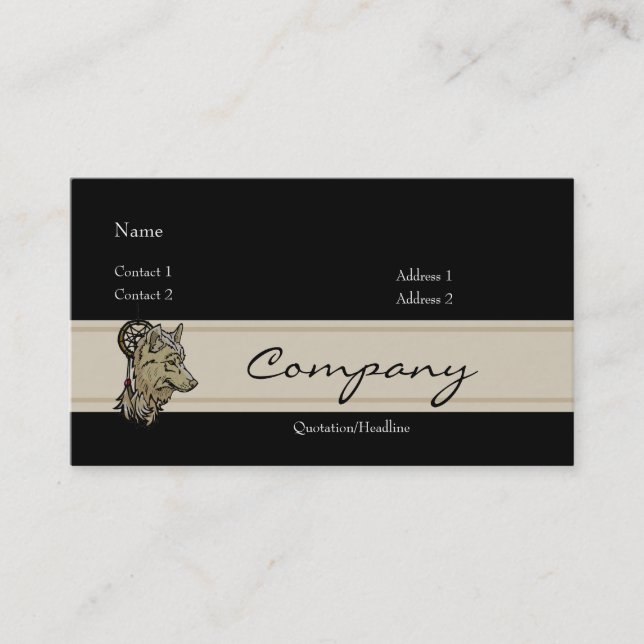 Profile Card - Wolf (Front)