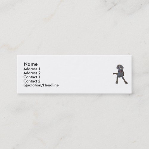 Profile Cards Weimaraner Business Card