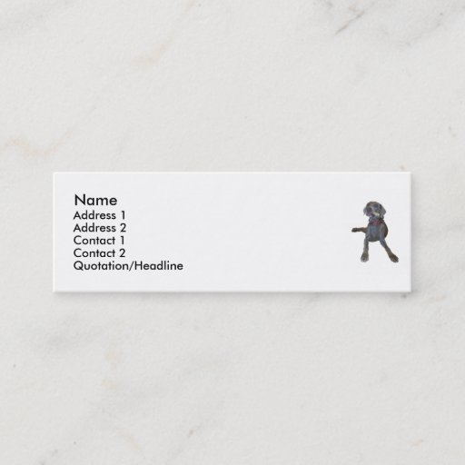 Customizable Profile Cards Weimaraner Business Card