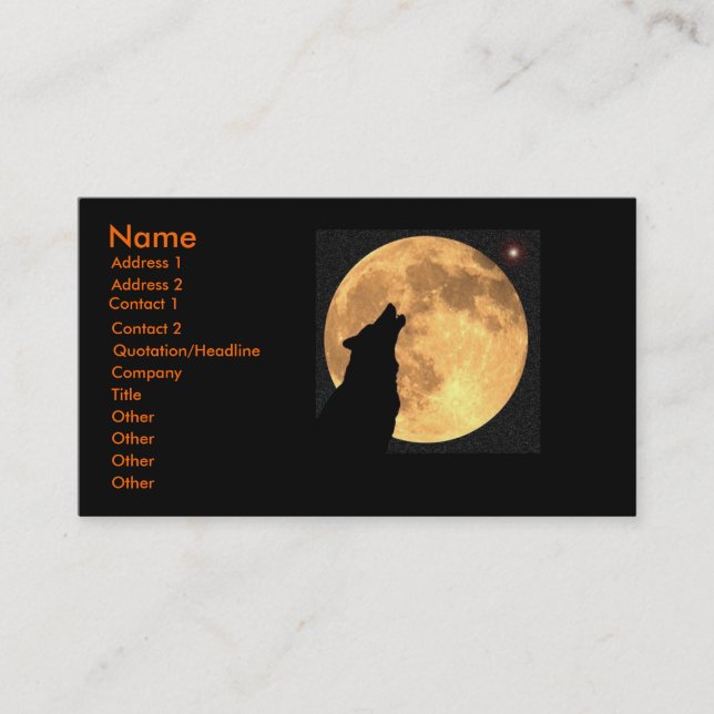 Profile cards with werewolves (Front)