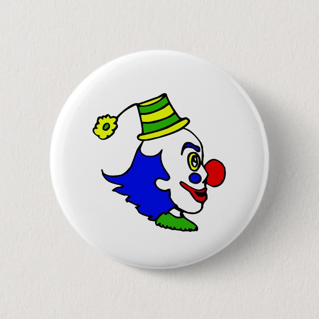 Profile Clown Head Button (Front)