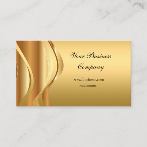 Profile Gold Elegant Classy Business Card