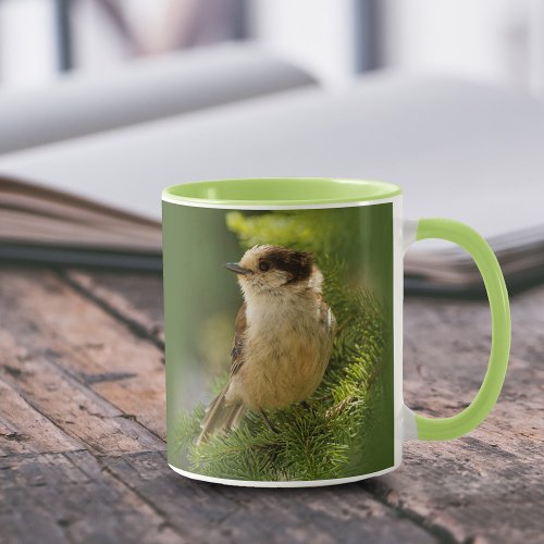 Profile of a Cute Grey Jay  Whiskeyjack Mug