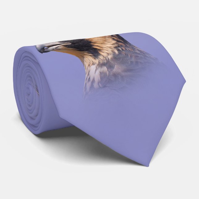 Profile of a Juvenile Peregrine Falcon Neck Tie (Rolled)