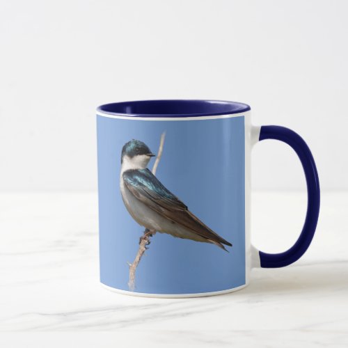 Profile of a Male Tree Swallow in the Sun Mug