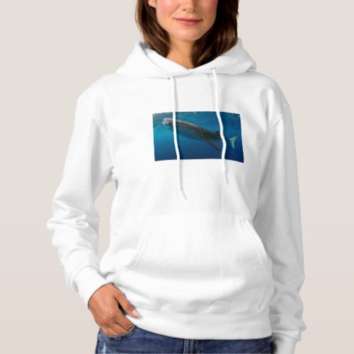 Profile of a whale shark Indonesia Hoodie