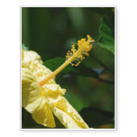 Profile of a Yellow Hibiscus Temporary Tattoos