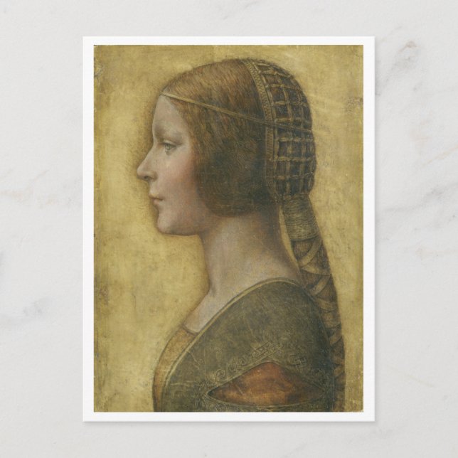 Profile of a Young Fiancee Postcard (Front)