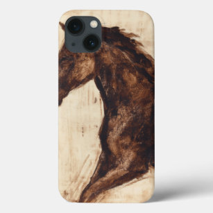 Profile of Brown Wild Horse iPhone 13 Case