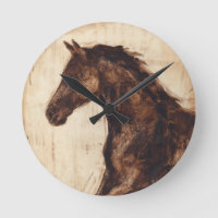 Profile of Brown Wild Horse