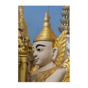 Profile Of Buddha Statue Acrylic Print