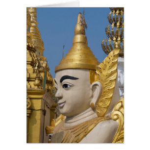 Profile Of Buddha Statue Cards