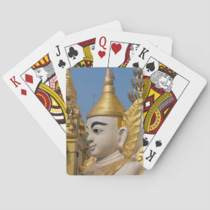 Profile Of Buddha Statue Poker Cards