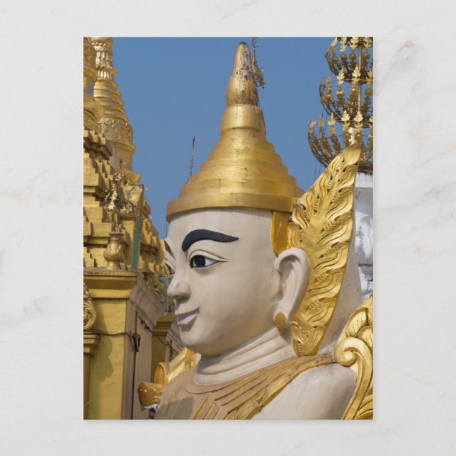 Profile Of Buddha Statue Postcard (Front)