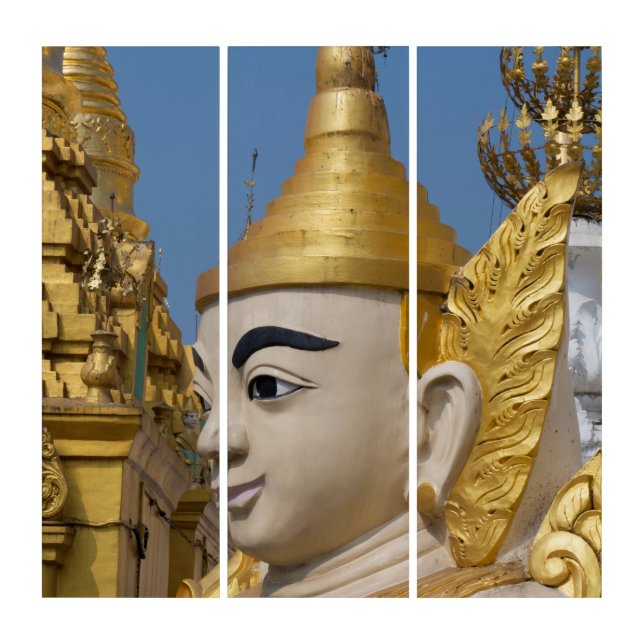 Profile Of Buddha Statue Triptych (Front)