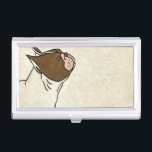 Profile of French Bulldog Looking Up Business Card Holder<br><div class="desc">Chariklia Zarris knows how to capture the best emotion in each of her drawings. It is no exception in this simple and contemporary drawing of a French bulldog.  Get this cool dog-themed image on your Zazzle product today.</div>