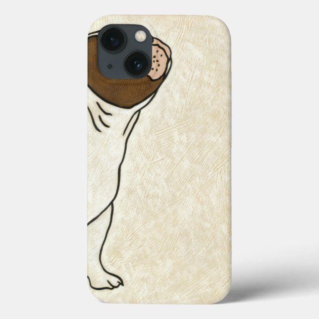 Profile of French Bulldog Looking Up Case-Mate iPhone Case (Back)