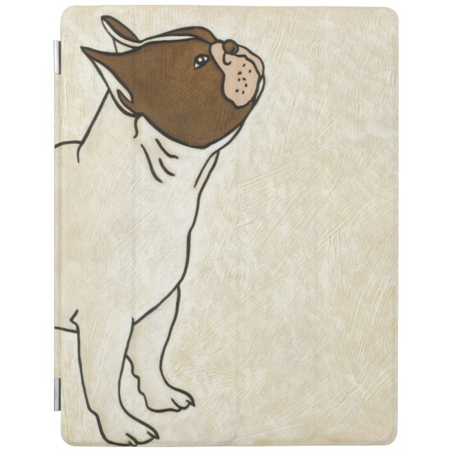 Profile of French Bulldog Looking Up iPad Smart Cover (Front)