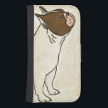 Profile of French Bulldog Looking Up Wallet Phone Case For Samsung Galaxy S4<br><div class="desc">Chariklia Zarris knows how to capture the best emotion in each of her drawings. It is no exception in this simple and contemporary drawing of a French bulldog.  Get this cool dog-themed image on your Zazzle product today.</div>