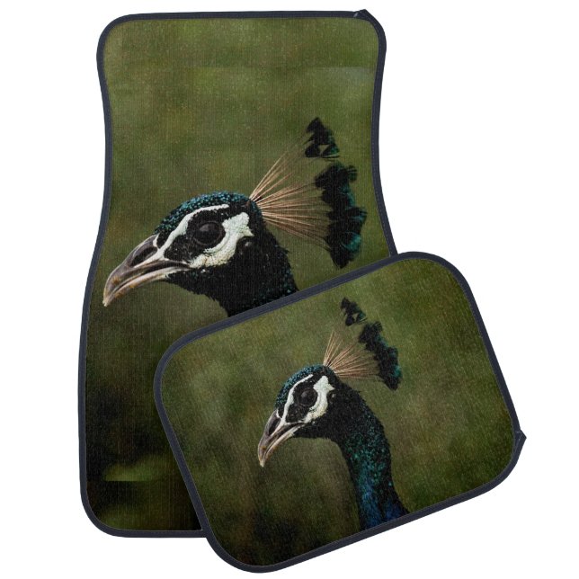 Profile of Peacock  Car Floor Mat (Set)