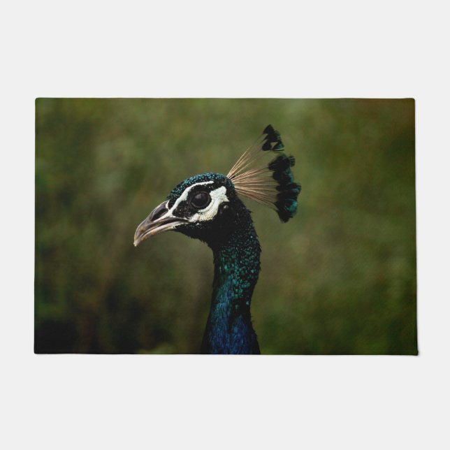 Profile of Peacock  Doormat (Front)