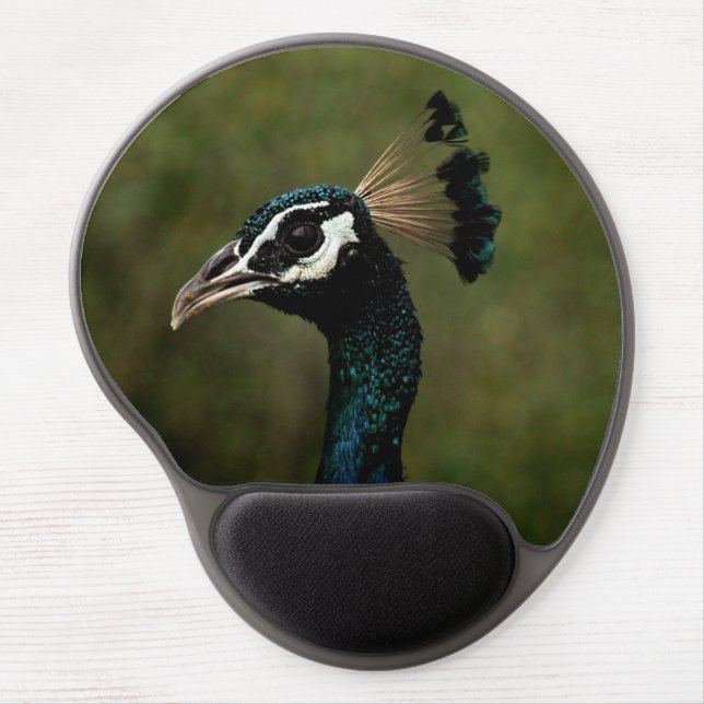 Profile of Peacock  Gel Mouse Pad (Front)