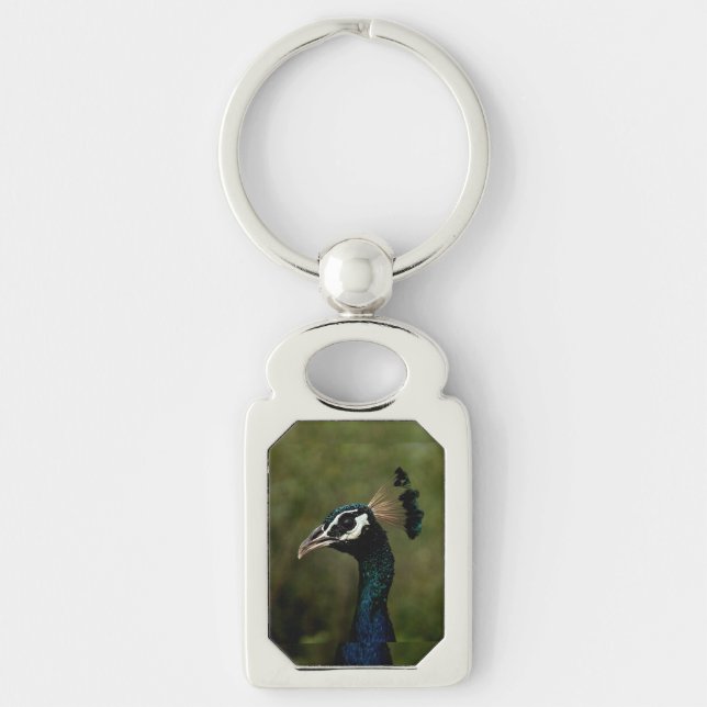 Profile of Peacock  Keychain (Front)