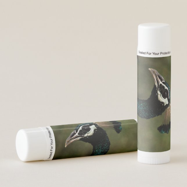 Profile of Peacock  Lip Balm (Front)