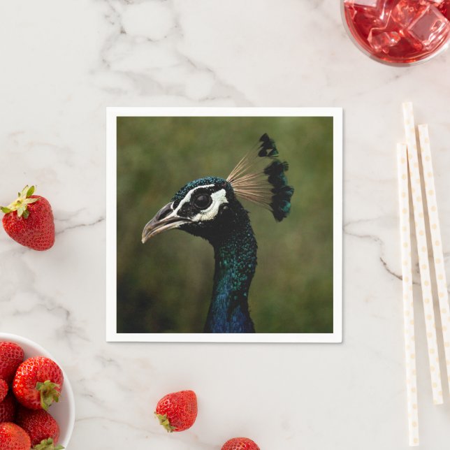 Profile of Peacock  Napkins (Insitu)