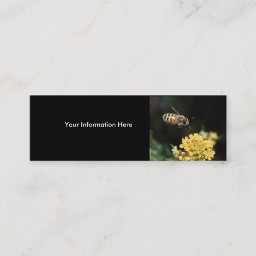 profile or business card, bee