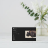 profile or business card, bison business card (Standing Front)