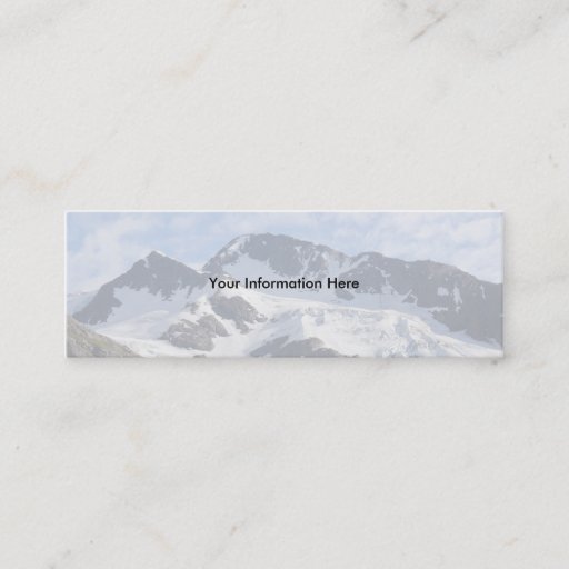 Customizable profile or business card, Landscape