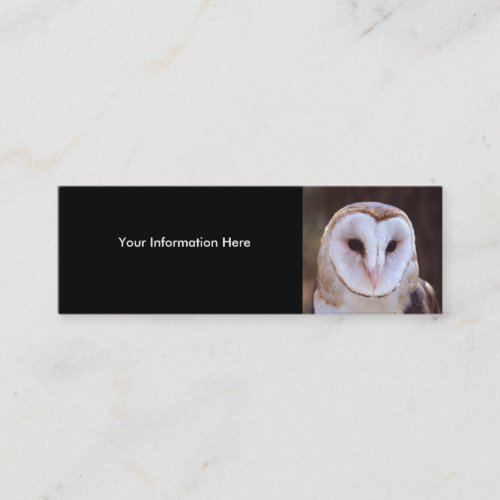 profile or business card, owl