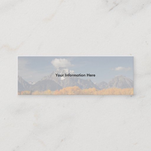 Customizable profile or business card, oxbow bend