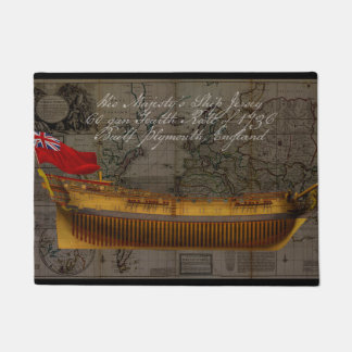 Profile Painting of Ship Jersey Doormat