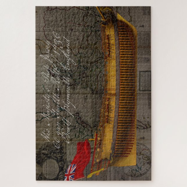 Profile Painting of Ship Jersey Jigsaw Puzzle (Vertical)