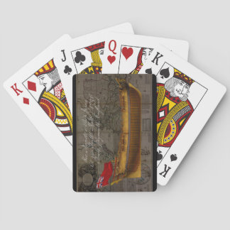 Profile Painting of Ship Jersey Poker Cards