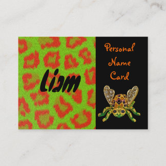 Profile Personal Name Card Green Beetle