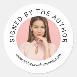 Profile Photo Signed by the Author Classic Round Sticker